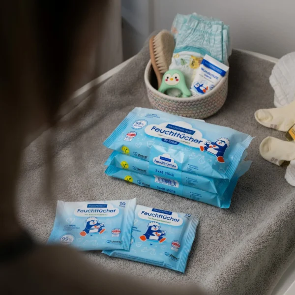 Feuchttücher mit Kokosnussextrakt