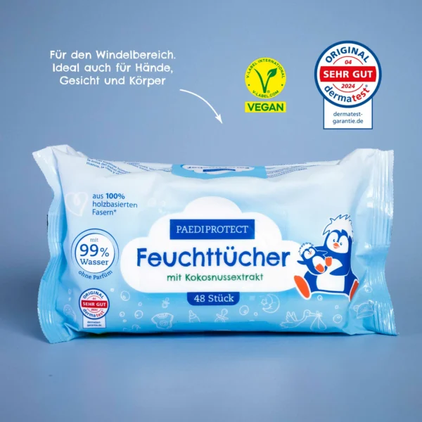 Feuchttücher mit Kokosnussextrakt – Bild 2