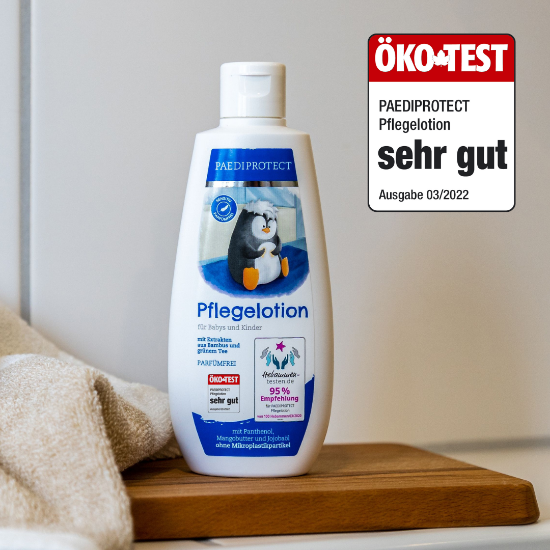 Unsere Pflegelotion erhält ÖKOTEST „Sehr gut“